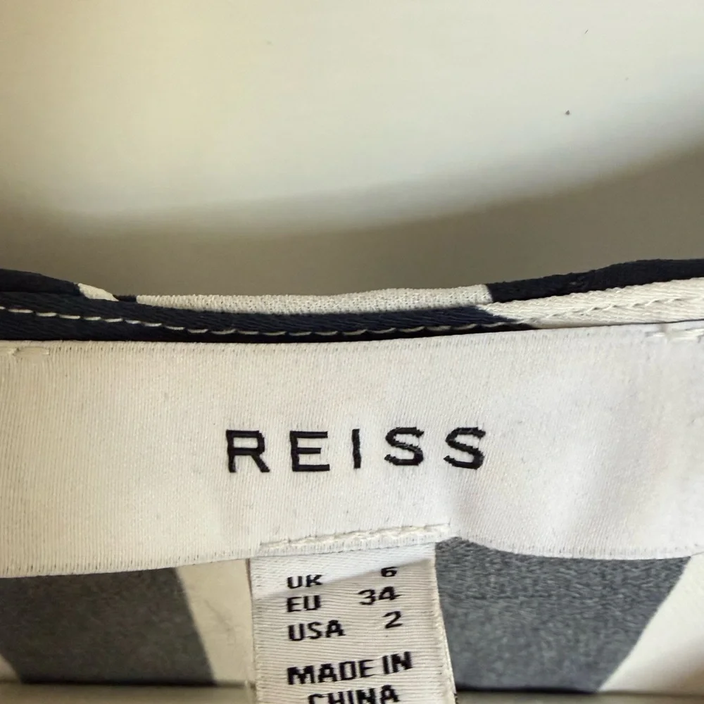 REISS Nola Colourblock Stripe Asymmetric Midi Dress – Excellent Condition - Picture 10 of 14